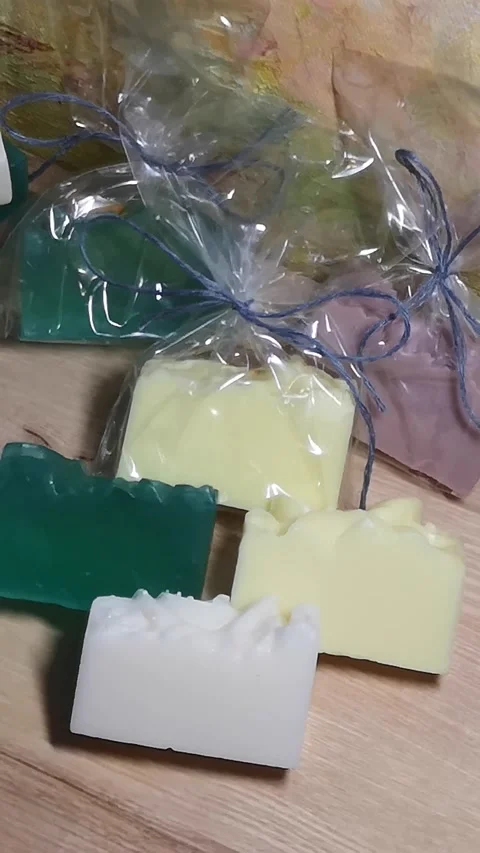 Natural handmade soap Stock Footage 226969276