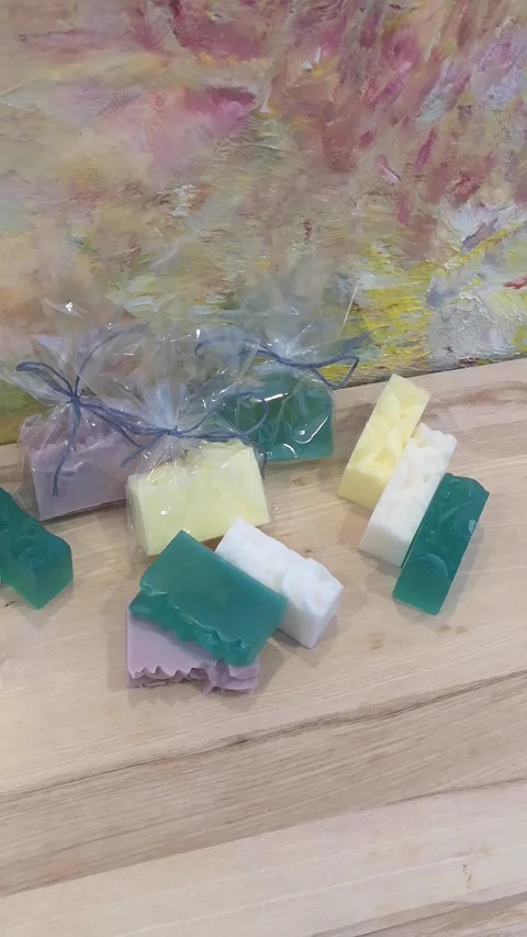 Natural handmade soap Stock Footage 226969289