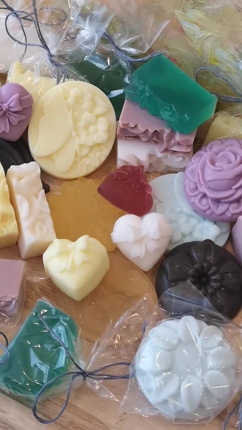 Natural handmade soap Stock Footage 226969352