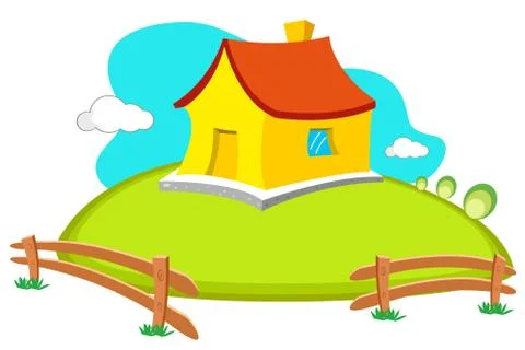Natural home Stock Illustration