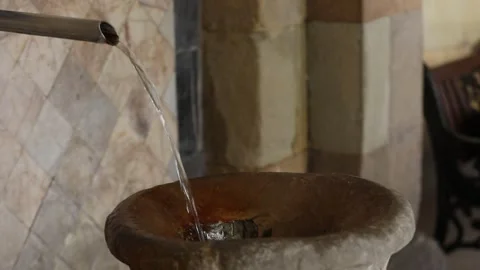 Natural hot spring 15 Video stock 327869618