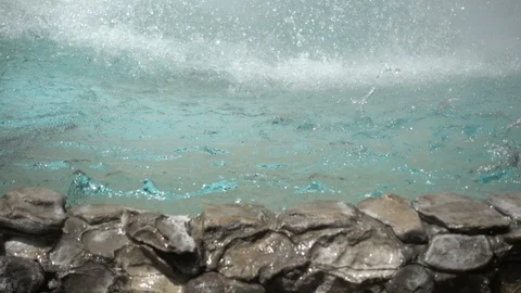 Natural Hot Spring in pool Stock Footage 94889710