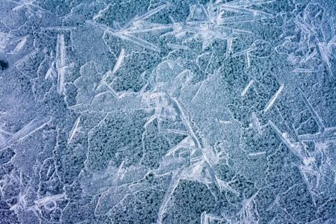 Natural ice surface background texture pattern Stock Photos