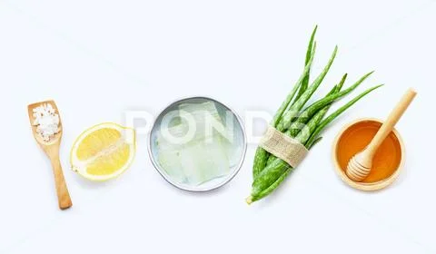 Natural ingredients for homemade skin care Stock Photos