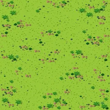 Natural isometric landscape Stock Illustration