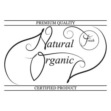 Natural Label Stock-Illustration