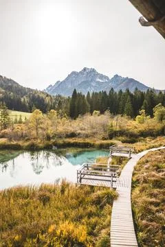 Natural lake Stock Photos