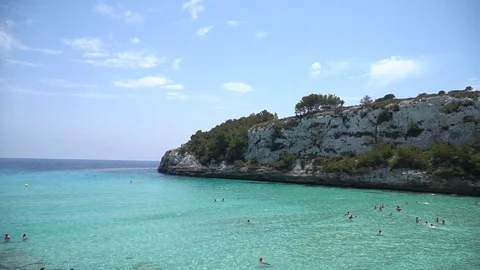 Natural landscape beach Stock Footage 128348963