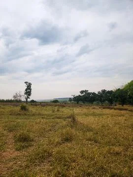 Natural Landscape with Cloudy Sky Stock Photos