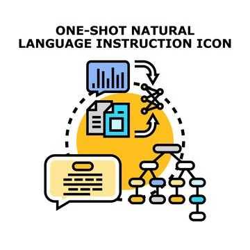 Natural language instruction processing and analysis concept Stock Illustration