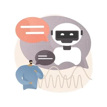 Natural language processing abstract concept vector illustration. Illustrazione stock