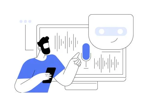 Natural language processing abstract concept vector illustration. Stock Illustration