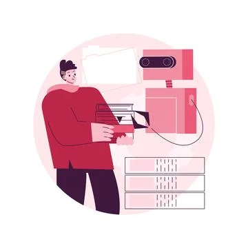 Natural language processing abstract concept vector illustration. イラスト素材