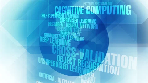 Natural language processing and ai technology explaining world globe Stock Footage 270463863