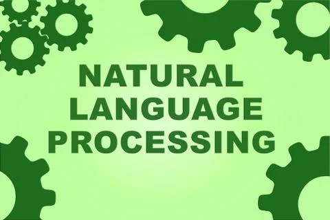 NATURAL LANGUAGE PROCESSING concept Stockfoto's