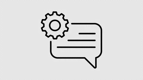 Natural Language Processing Icon Animation Loop 4K Transparent Background 스톡 동영상 325888469