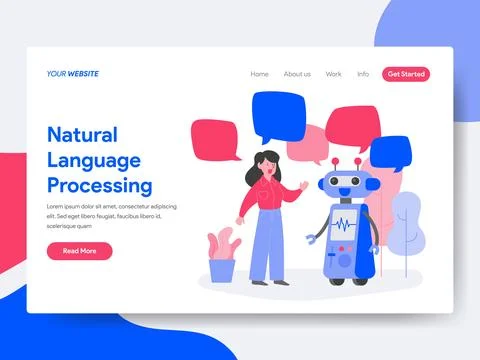 Natural Language Processing 스톡 일러스트