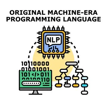 Natural language processing machine learning algorithm development 库存插图