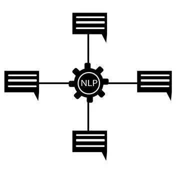Natural language processing NLP icon. Neuro-linguistic programming sign. 스톡 일러스트