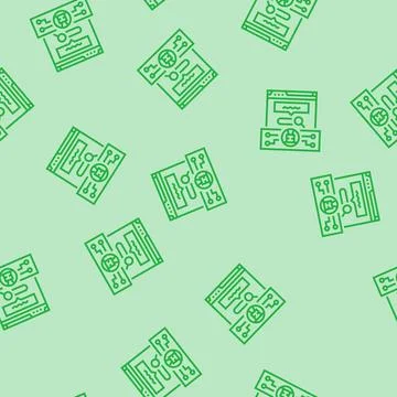 Natural language processing nlp seo line seamless pattern 스톡 일러스트