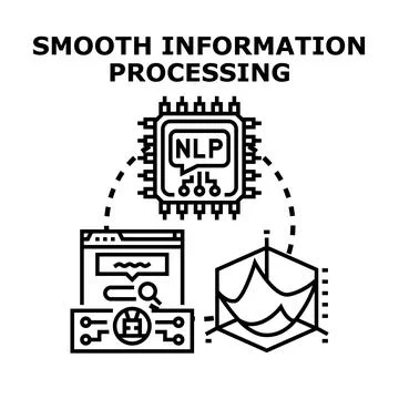 Natural language processing system for data analysis Stock Illustration