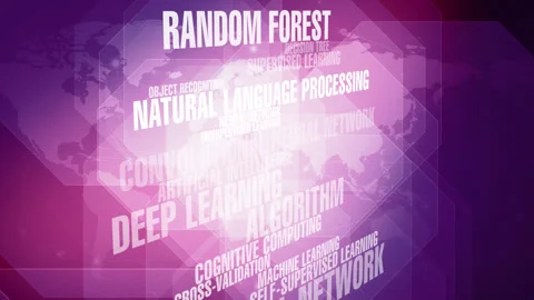 Natural language processing using ai chatbot and machine learning to analyze big Stock Footage 270665355