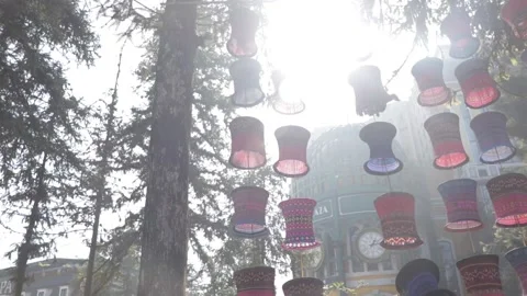 Natural lanterns view Stock Footage 154231364