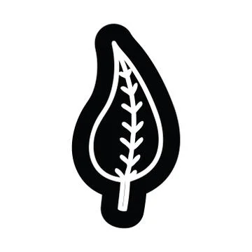Natural leaf icon Stock Illustration