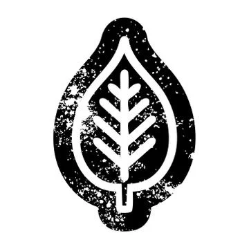 Natural leaf icon Illustrazione stock