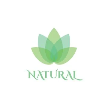 Natural Leaf logo design template spa &amp; esthetics Stock Illustration