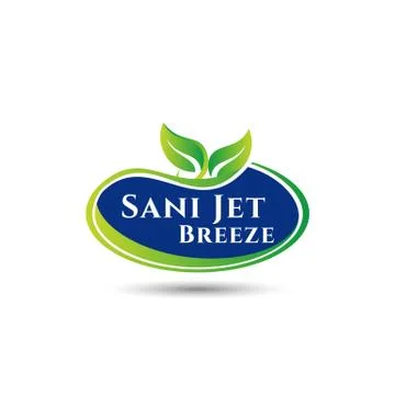 Natural leaf vector logo design Stock Illustration