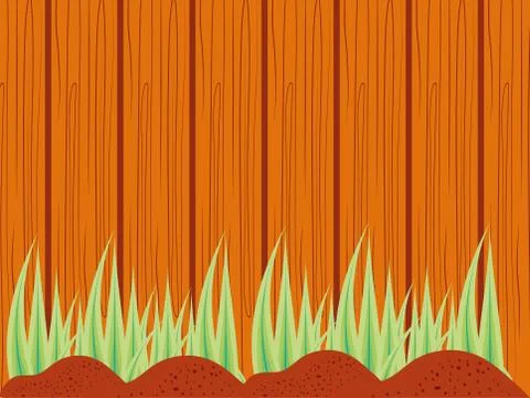 Natural leafs with wooden pattern Stockillustratie