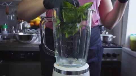 Natural light, authentic atmosphere, and a clear focus on ingredient preparation Stock Footage 308645007