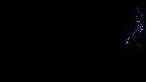 Natural Lightning Storm Loop Animation for Weather Effects Stock Footage 333028661