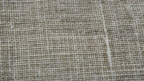 Natural linen texture background. Abstract thread pattern on a linen fabric Stock Footage 208112492