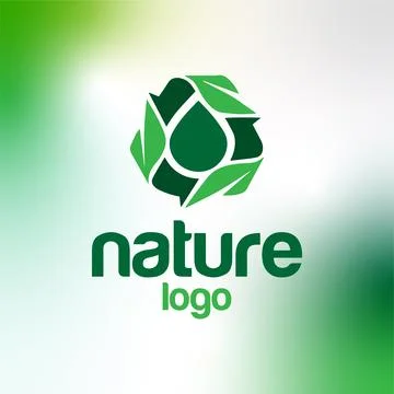 Natural Logo Design Stock Illustration