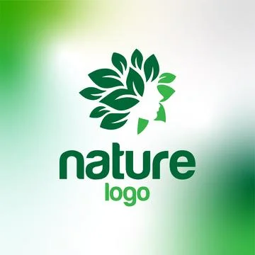 Natural Logo Design Stock Illustration