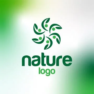 Natural Logo Design Stock Illustration