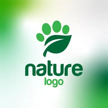 Natural Logo Design Stock Illustration