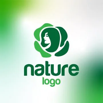 Natural Logo Design Stock Illustration