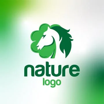 Natural Logo Design Stock Illustration