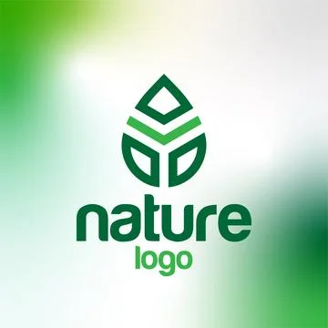 Natural Logo Design Stock Illustration