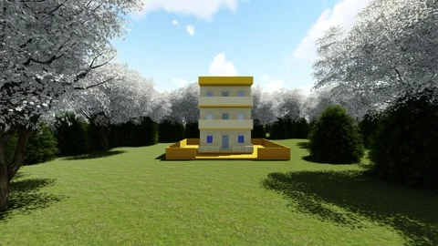 Natural look of Forest Cottage Video stock 343966545