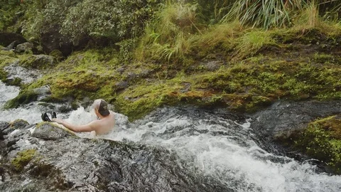 A Natural Made River Slide Stock Footage 75251901