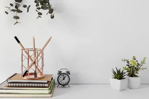 Natural material stationery composition Resolution and high quality beautiful Stock Photos