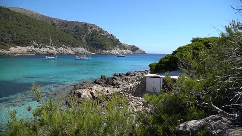 Natural Mediterranean landscape Stock Footage 128348686