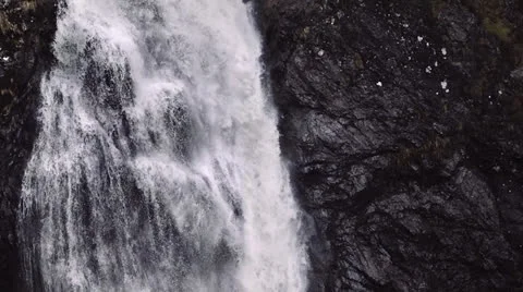 Natural Mountain Waterfall 3 Stock Footage 23376102