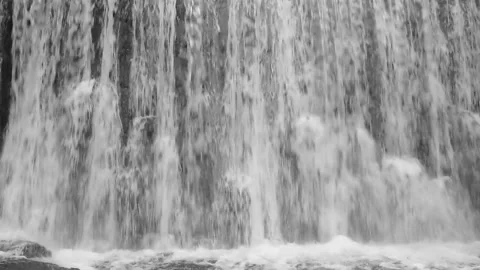 Natural mountain waterfall, tilt down, slow motion, hd. ProRes 422 HQ. Stock Footage 239734654