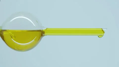 Natural oil. Filtration process.  Stock Footage 242802395