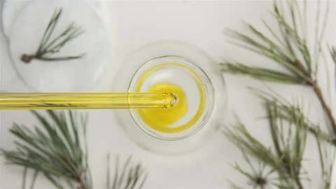 Natural oil.  Stock Footage 238854533
